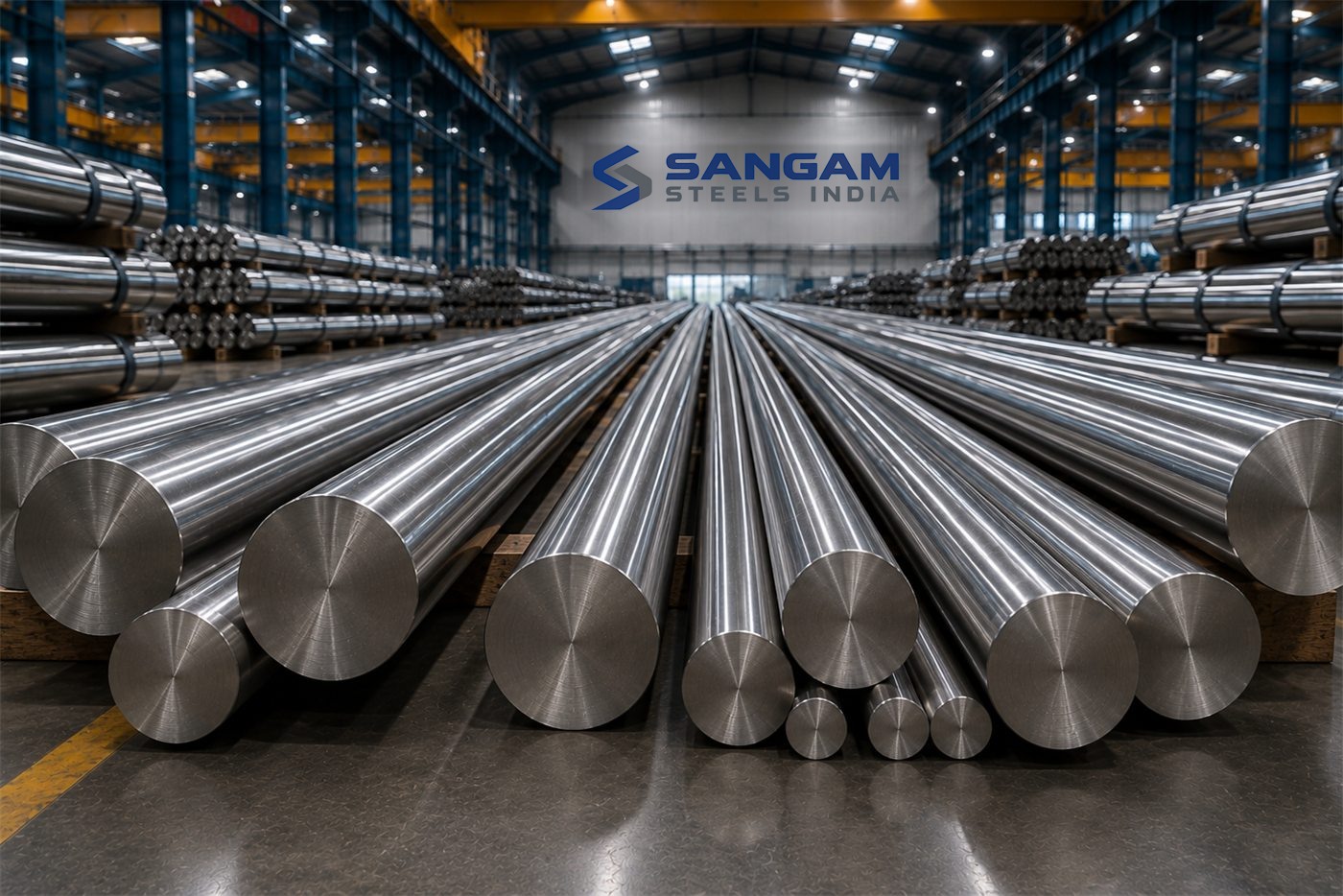 Bright bars prepared for dispatch