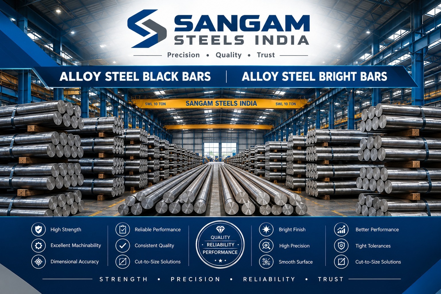Alloy steel black and bright bars