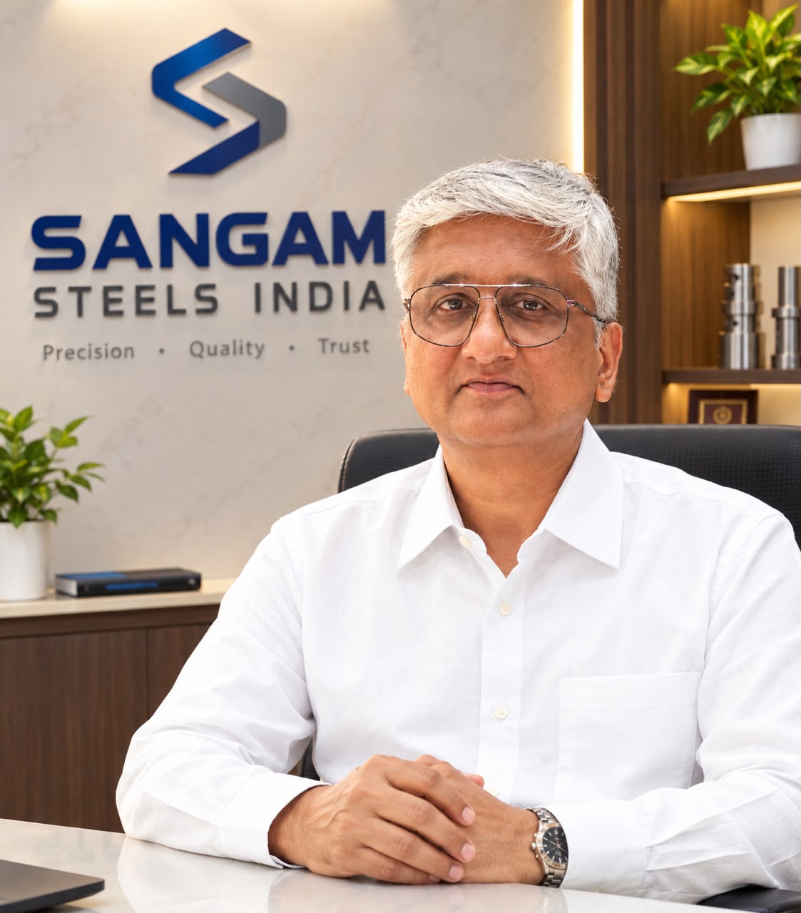 Mr. Sangamesh, Founder and CEO of Sangam Steels India